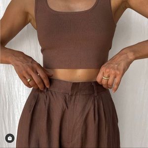 DISSH Brown Linen Pants